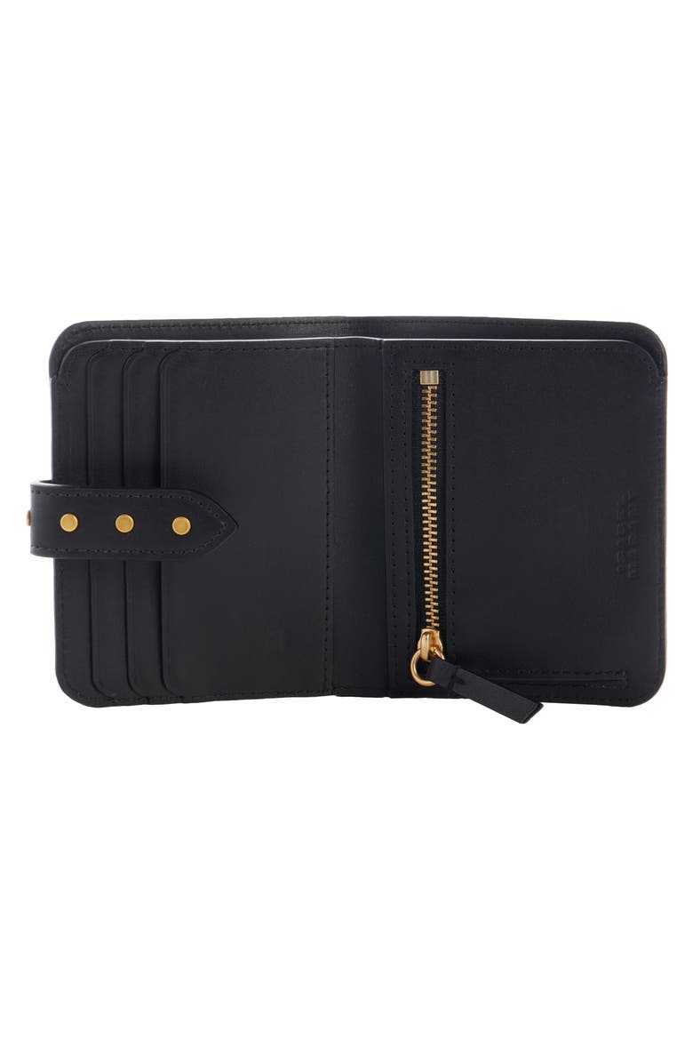 Oskan Leather Wallet, Alternate, color, BLACK