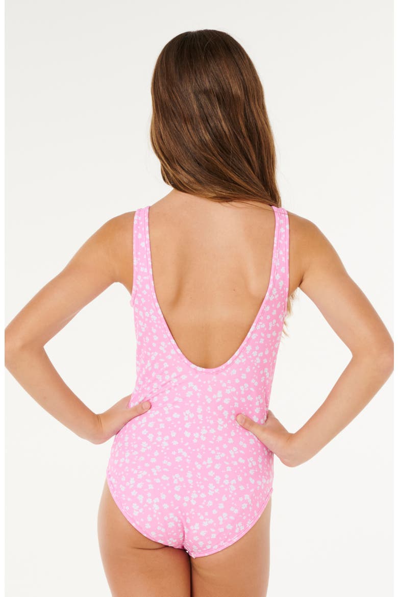 Kids' Sunshine Open Back Reversible One-Piece Swimsuit, Alternate, color, BEGONIA PINK