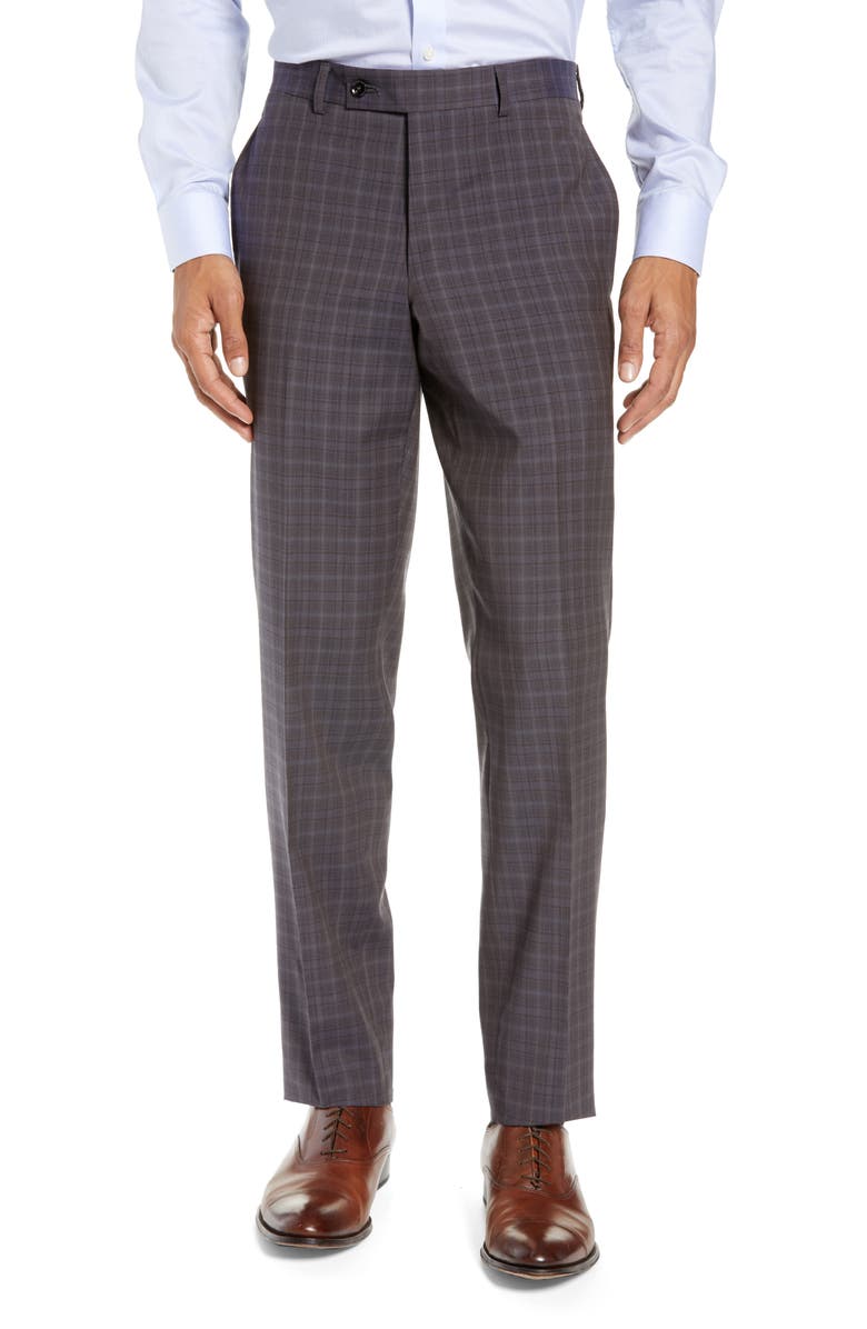 Ted Baker London Jay Trim Fit Plaid Wool Suit, Alternate, color, 