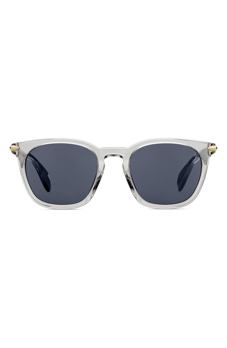 rag & bone 50mm Rectangular Sunglasses, Main, color,