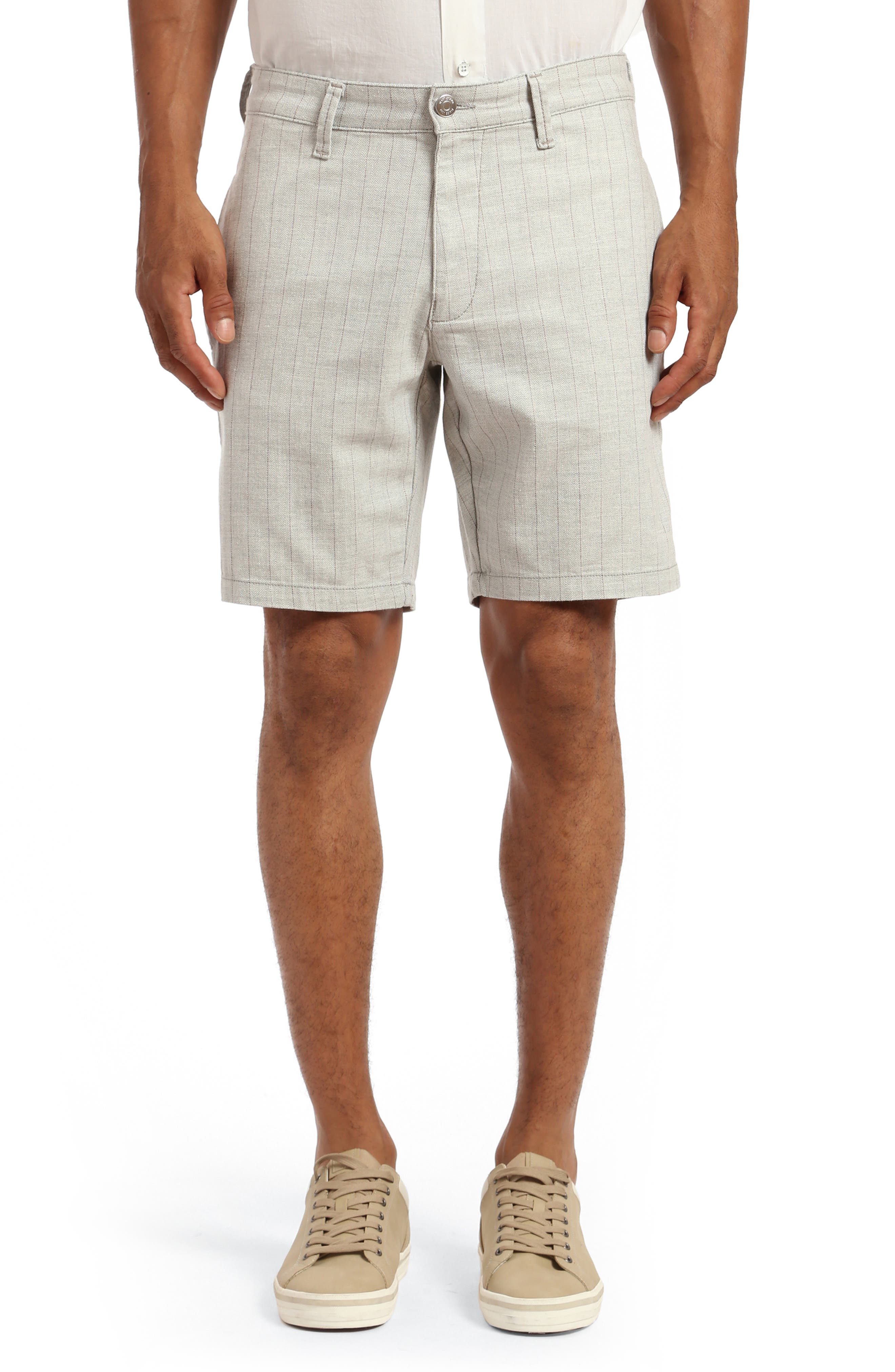 Mavi Jeans Noah Pinstripe Flat Front Stretch Twill Shorts