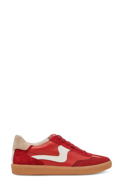 Dolce Vita Notice Wide Sneakers Crimson Suede In Red