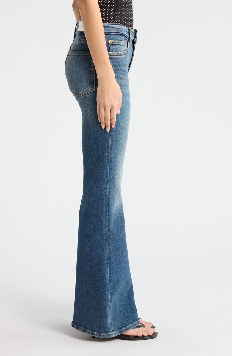 Re/Done The Strutter High Waist Flare Leg Jeans, Alternate, color, Sonoma Indigo