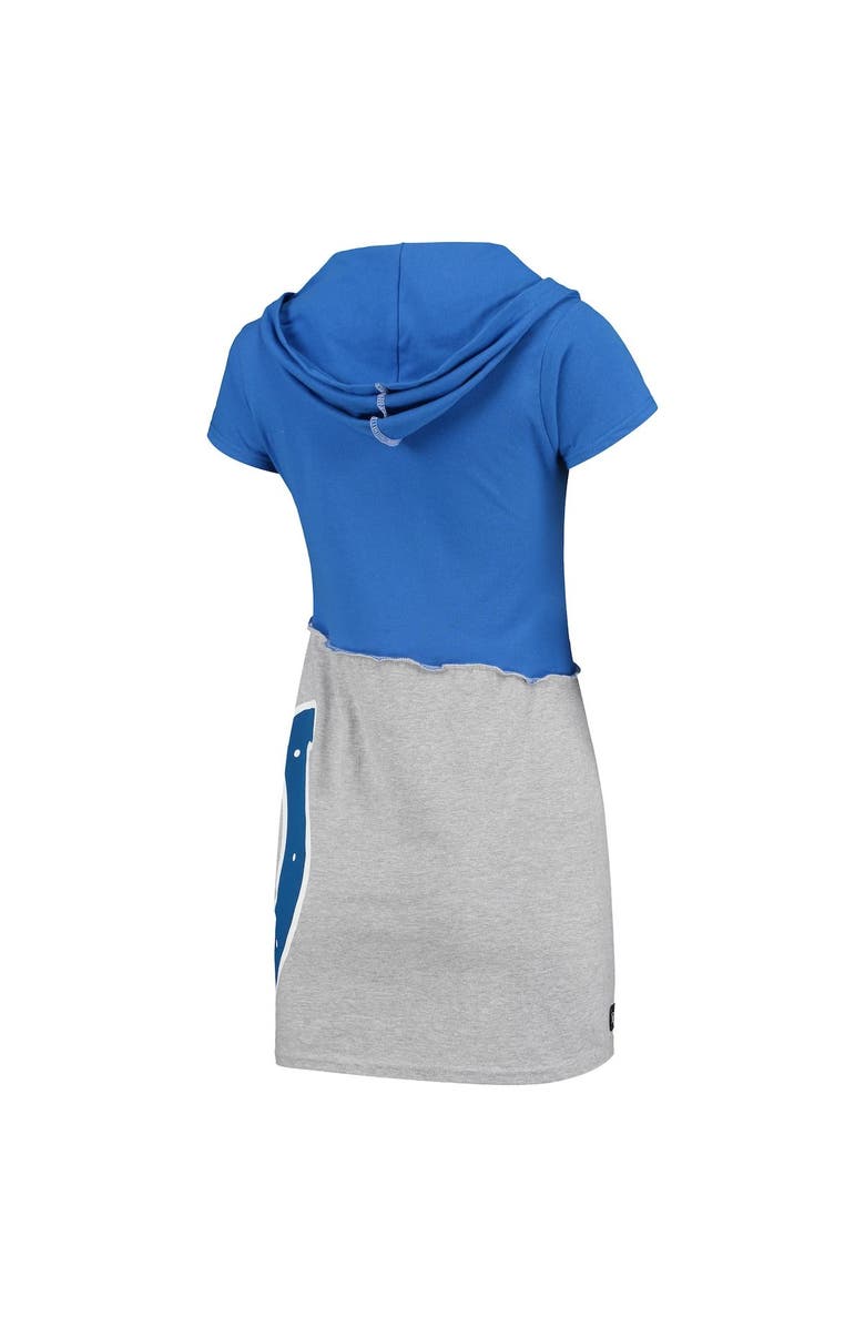 REFRIED APPAREL Women's Refried Apparel Royal/Gray Indianapolis Colts Sustainable Hooded Mini Dress, Alternate, color, Royal