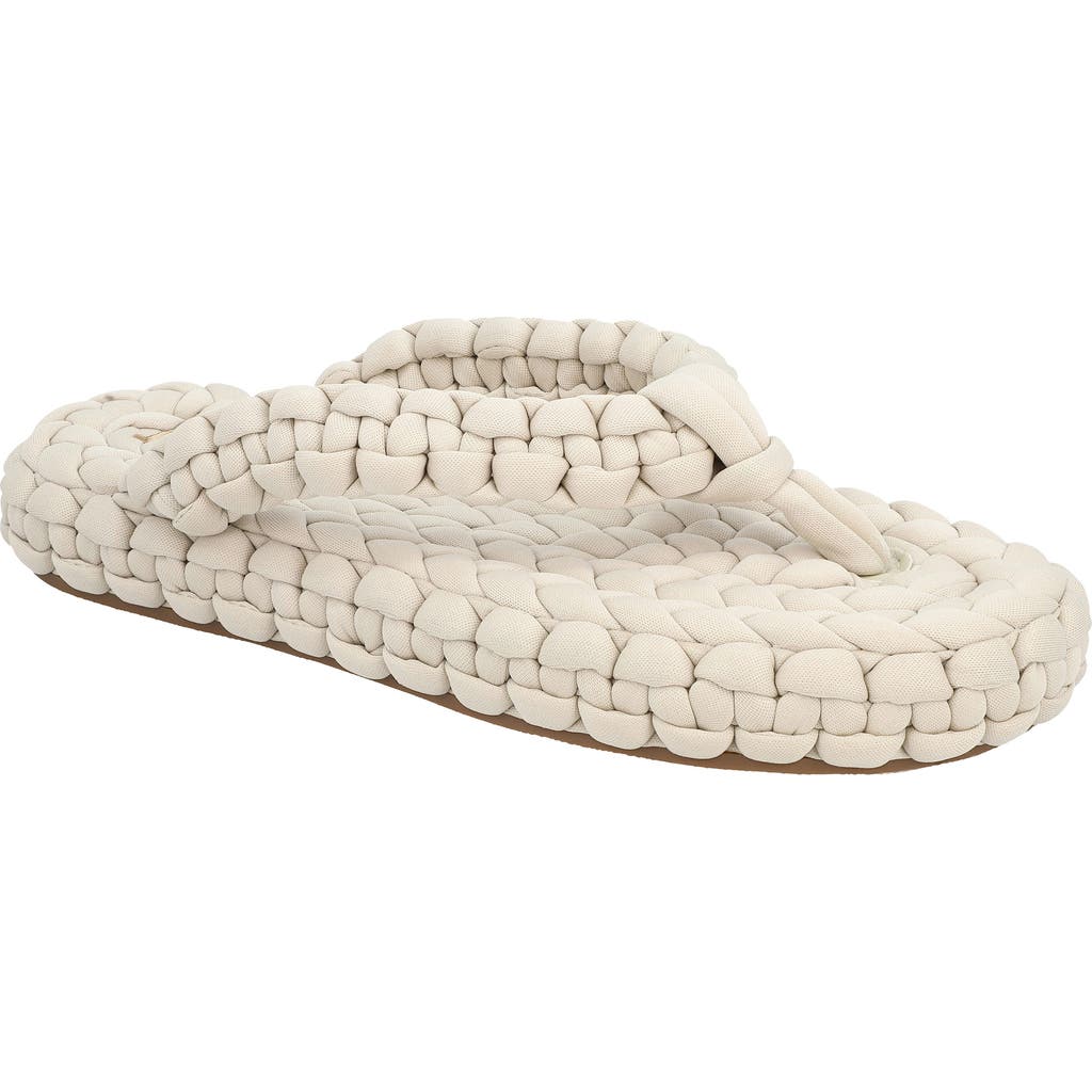 Mia Limited Edition Monako Woven Flip Flop In Sand