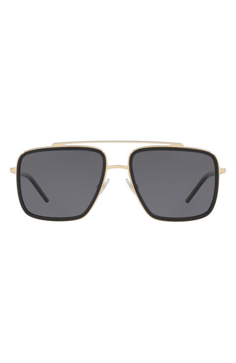 57mm Polarized Navigator Sunglasses