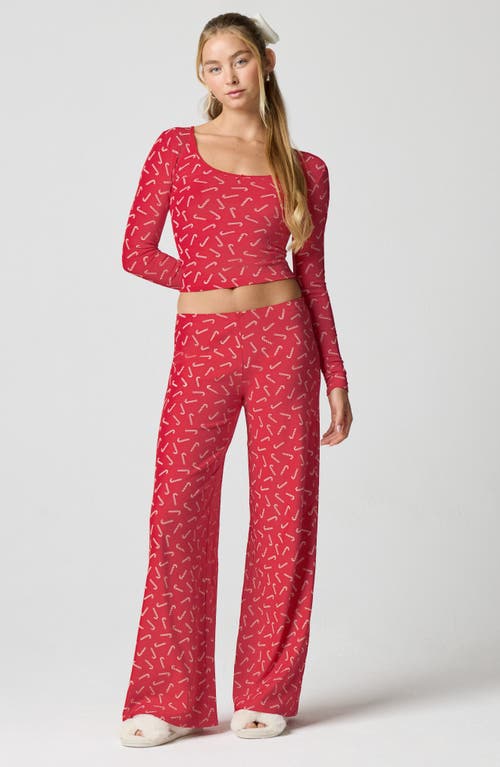 Florence By Mills Holidaze Rib Sleep Top In Pink