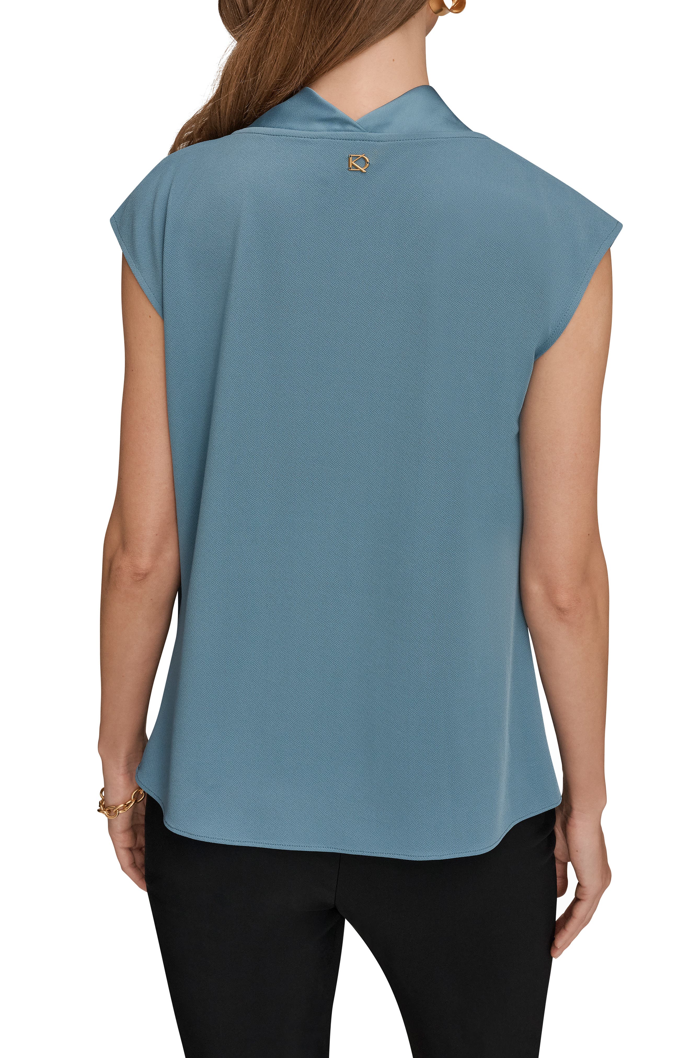 Satin Front Cowl Neck Top - image 2