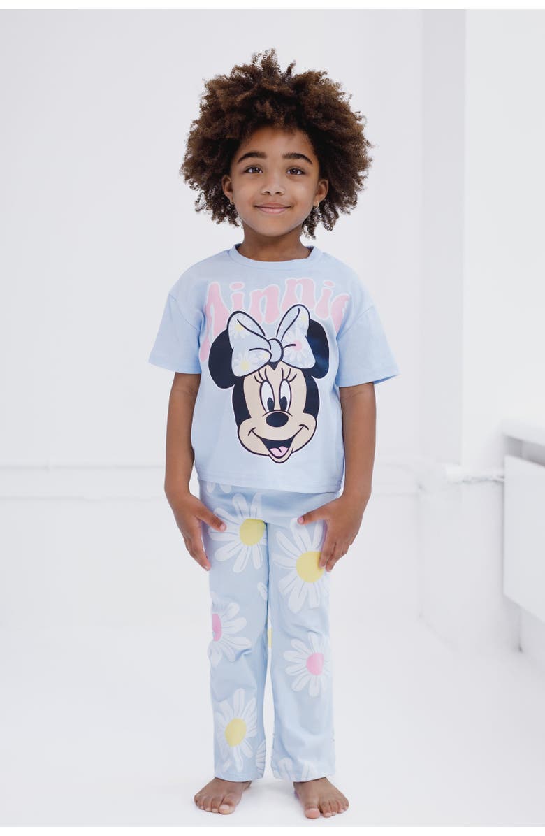 Disney T-Shirt & Leggings Set, Alternate, color, Sky Blue, Daisies