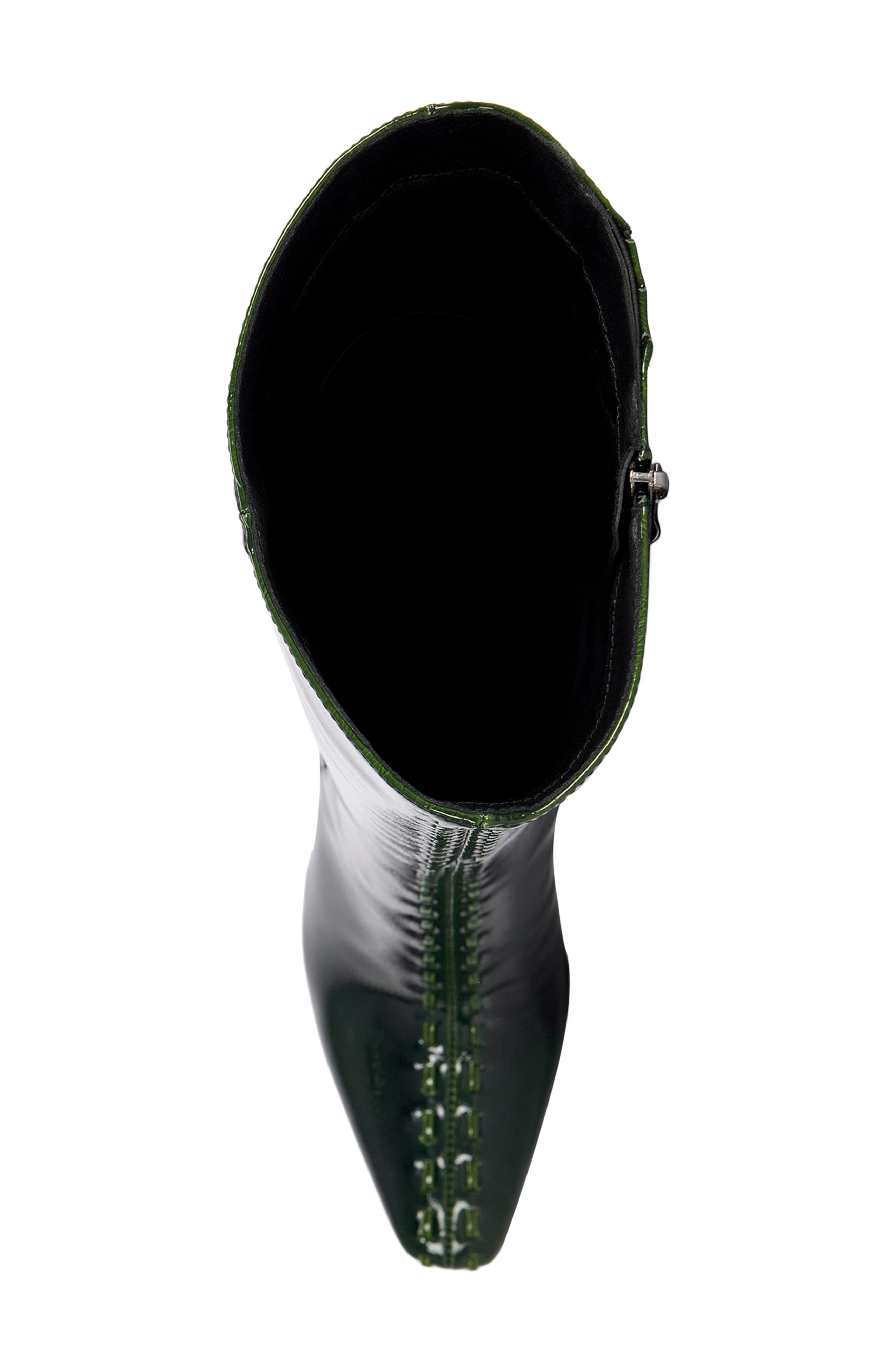 Jexa Faux Leather Knee High Boot, Alternate, color, GREEN MULTI