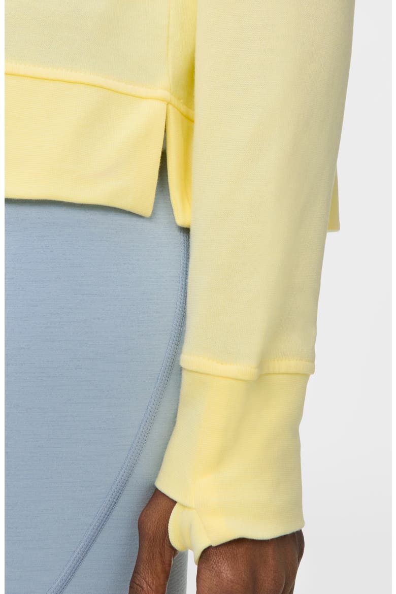 After Class Crop Sweatshirt, Alternate, color, BUTTERSCOTCH YELLOW