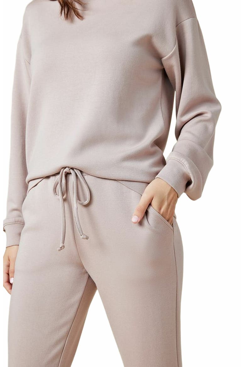 Athleisure DreamTech Oversize Hoodie Lounge Set, Alternate, color, Coco