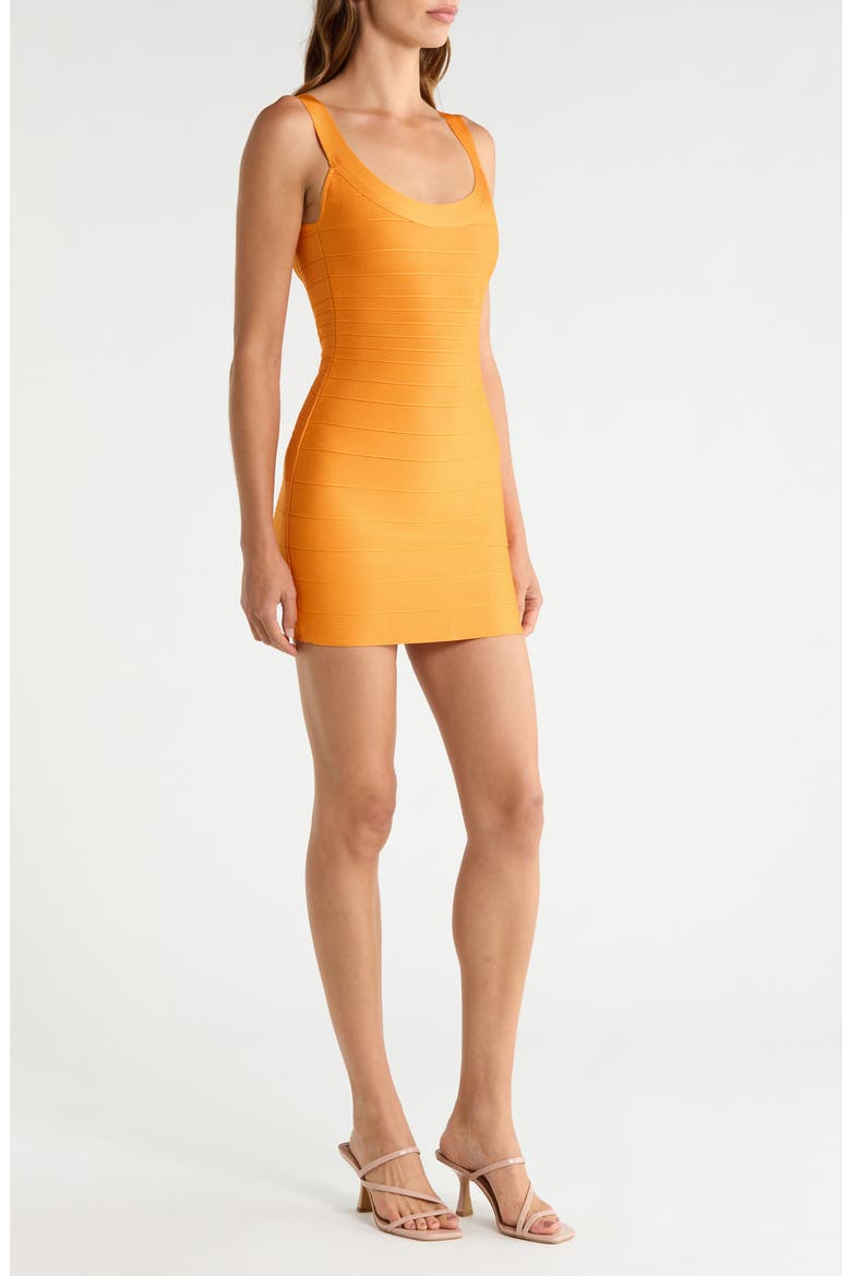 The OG Scoop Neck Bandage Cocktail Dress, Alternate, color, TANGERINE