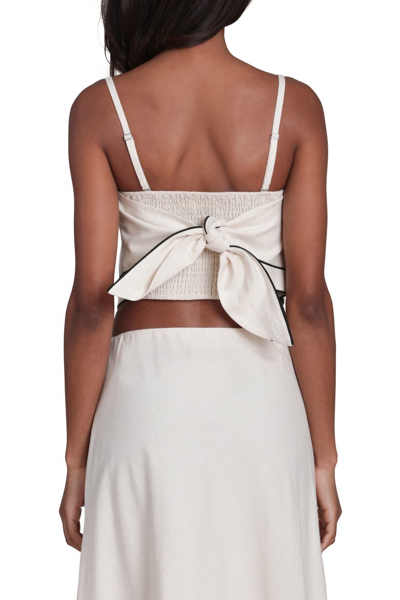 Piped Scarf Camisole, Alternate, color, OATMEAL-BLACK
