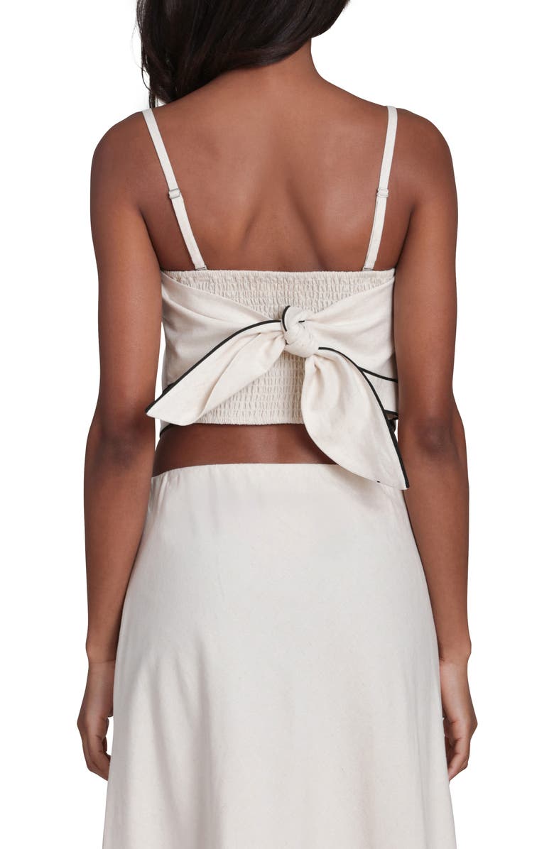 Avec Les Filles Piped Scarf Camisole, Alternate, color, Oatmeal-Black