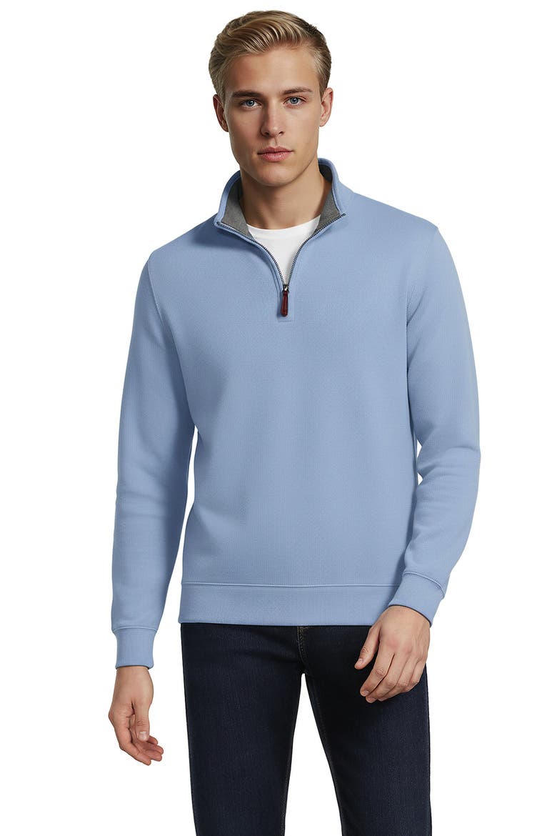 Bedford Rib Quarter Zip Sweater, Alternate, color, Oasis Blue