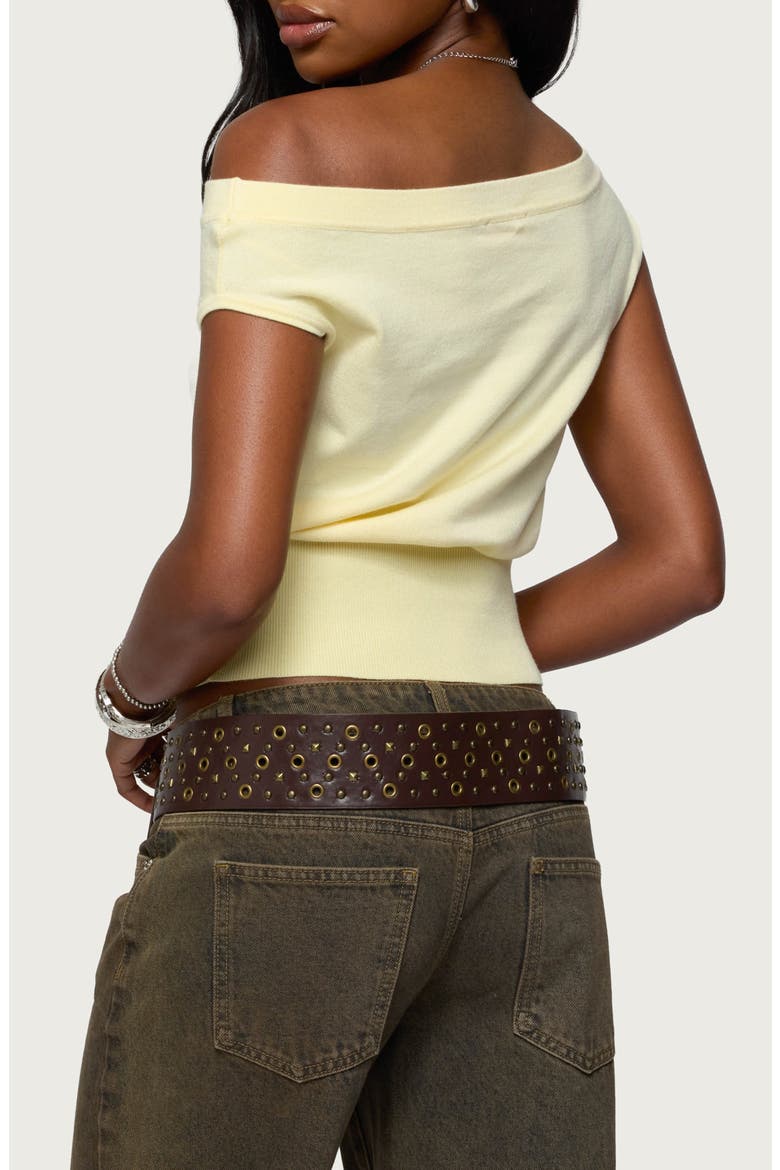 Michaela One-Shoulder Top, Alternate, color, YELLOW