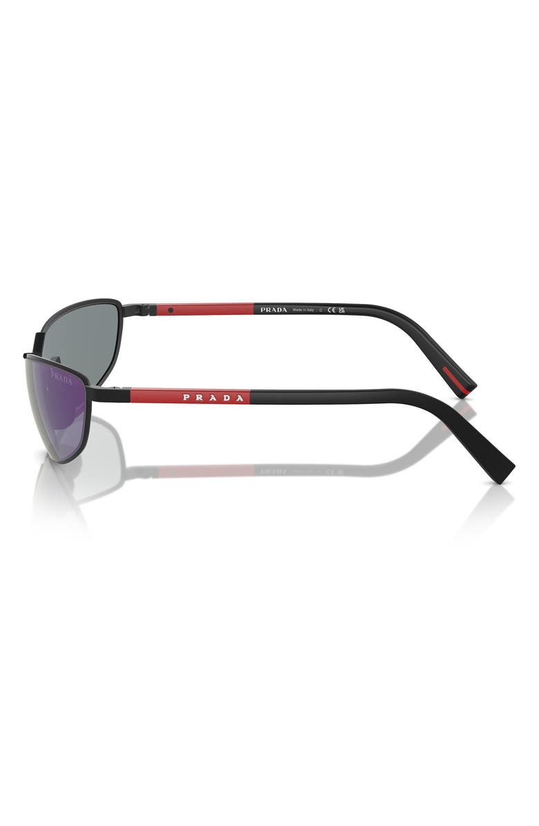 Prada Linea Rossa 60mm Oval Sunglasses, Alternate, color, 