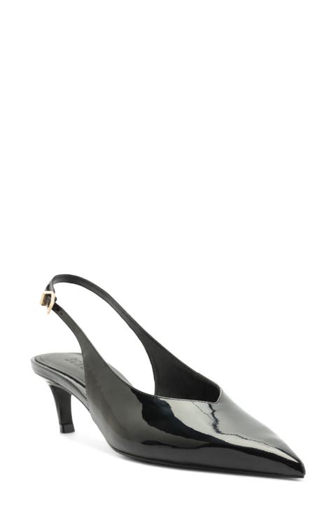 Alicia Leather Slingback Pump