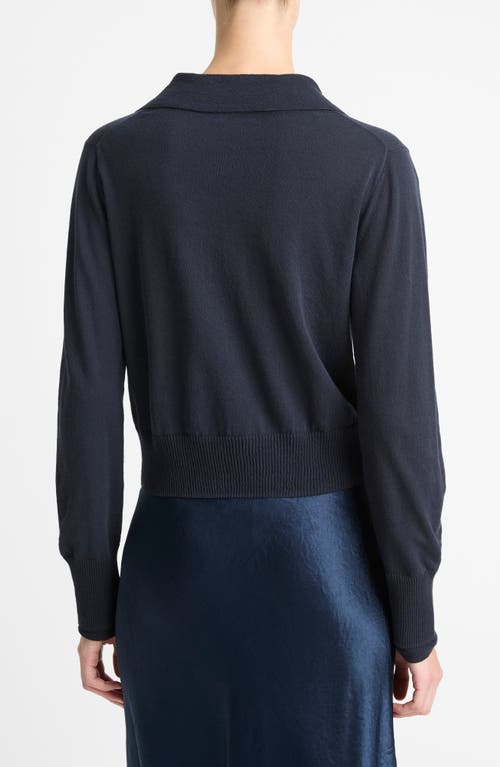 Vince Fine Layered Collared Sweater