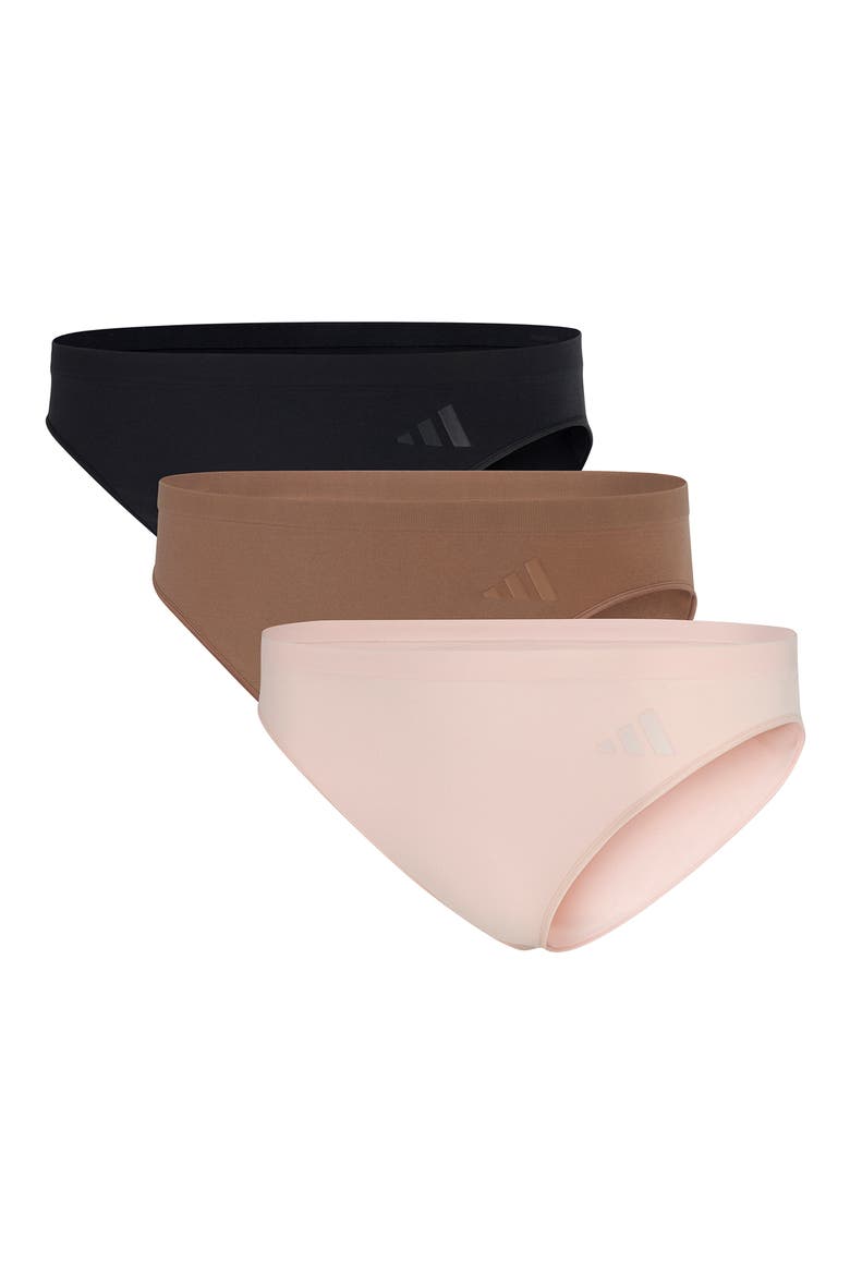 Set of 3 Bikini Briefs, Main, color, BLACK/ TOASTED ALMOND/ QUARTZ