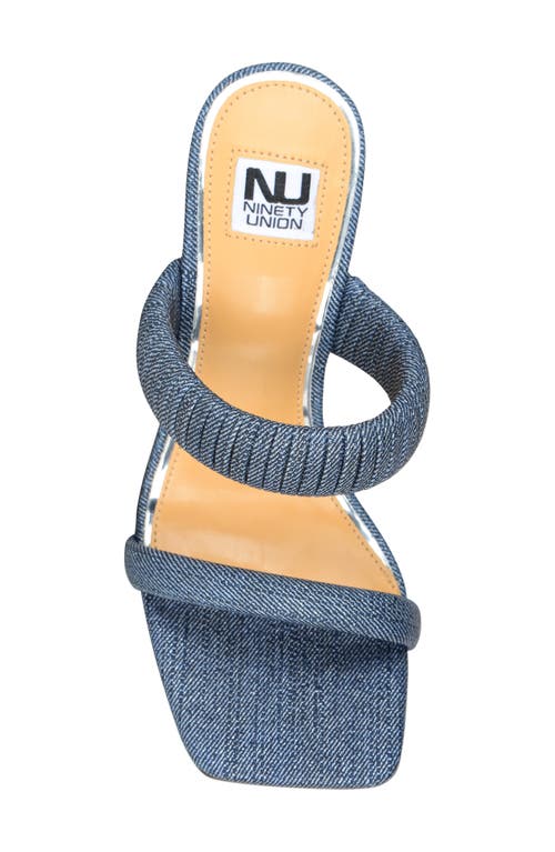 Ninety Union Raddle Square Toe Sandal In Blue