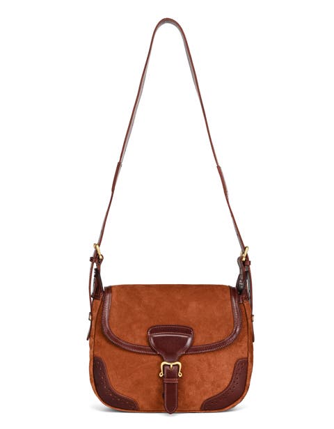 Camellia Genuine Leather Structured Mailbag