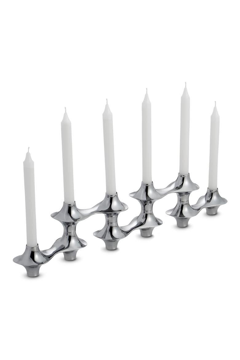 Cortina Hinged Candelabra, Main, color, METALLIC SILVER