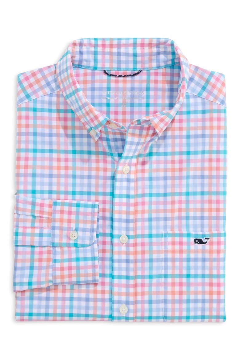 Mangrove UPF 30+ Button-Down Shirt, Alternate, color, TOUCAN