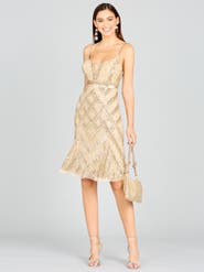 LARA New York Beaded Midi Dress