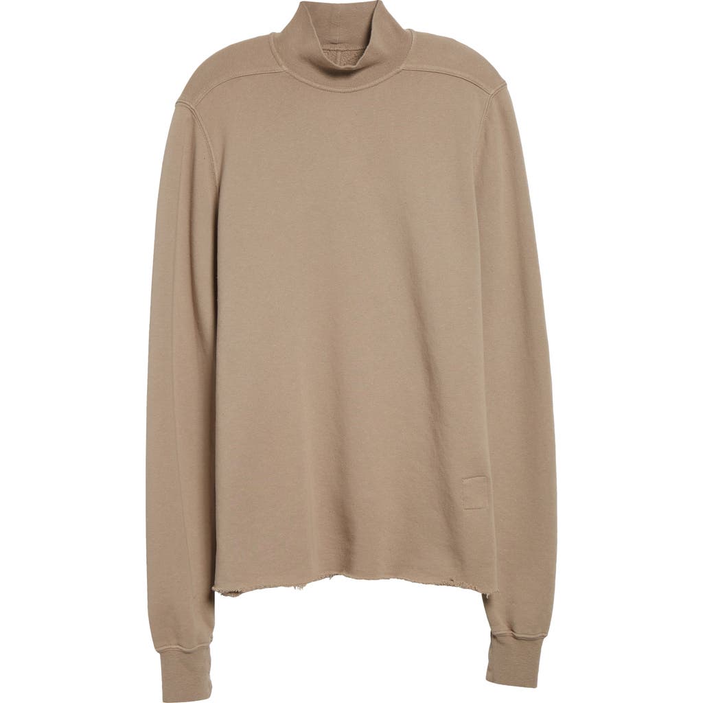 Rick Owens Drkshdw Headon Double Heavyweight Cotton Sweatshirt In Neutral