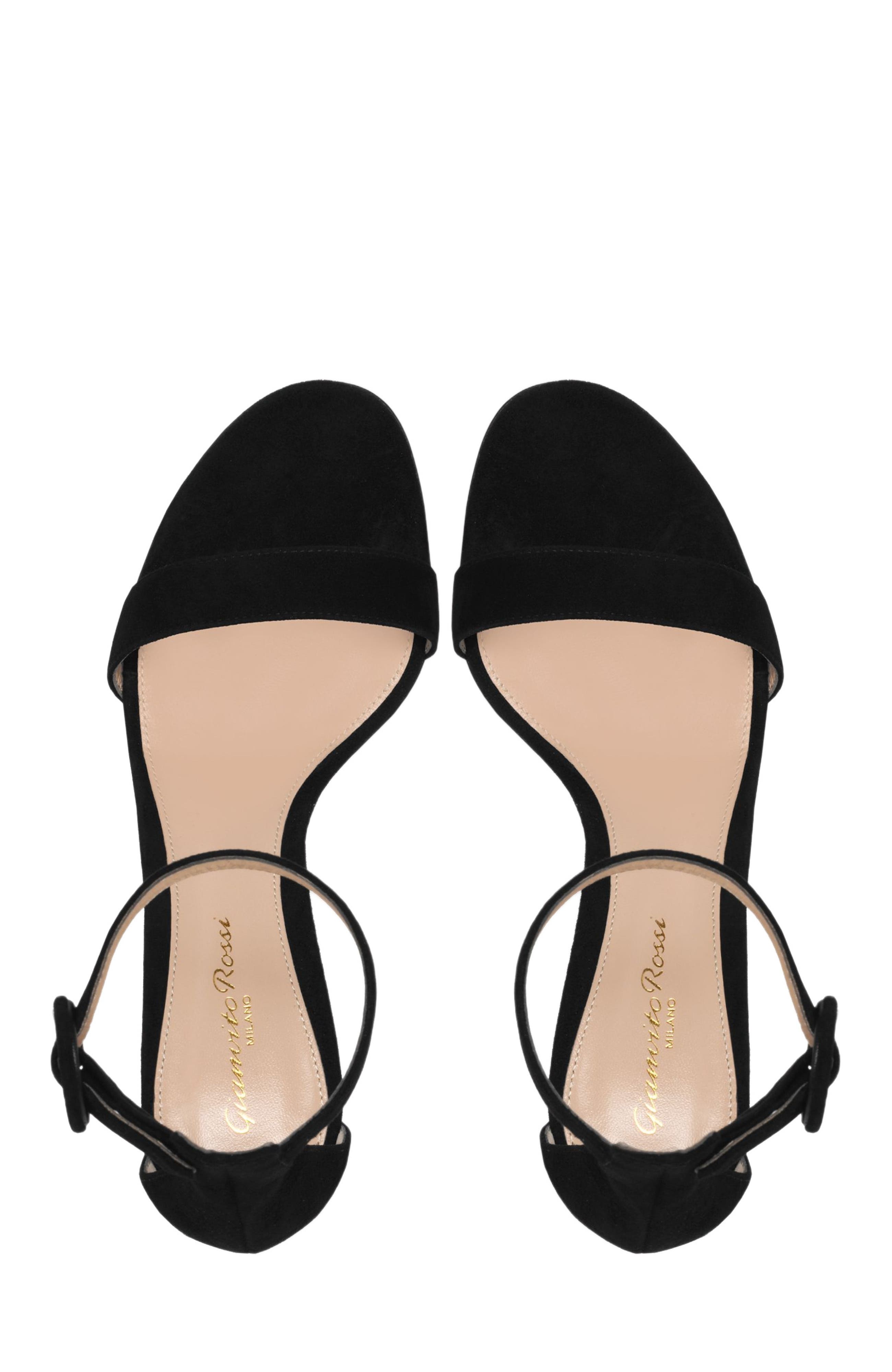 Gianvito Rossi Portofino 70 Sandals, Alternate, color, Black