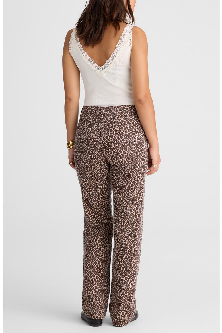 Longline Straight Leg Jeans, Alternate, color, DARK MOCHA
