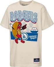 Mitchell & Ness Youth Mitchell & Ness Cream Los Angeles Dodgers Step Back Up Mascot T-Shirt
