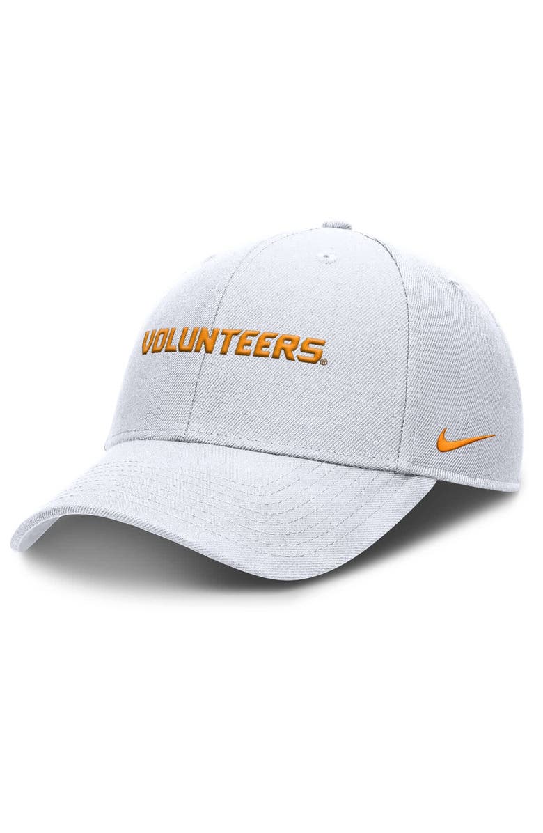 Nike Men's Nike White Tennessee Volunteers 2025 On-Field Rise Performance Adjustable Hat, Main, color, White