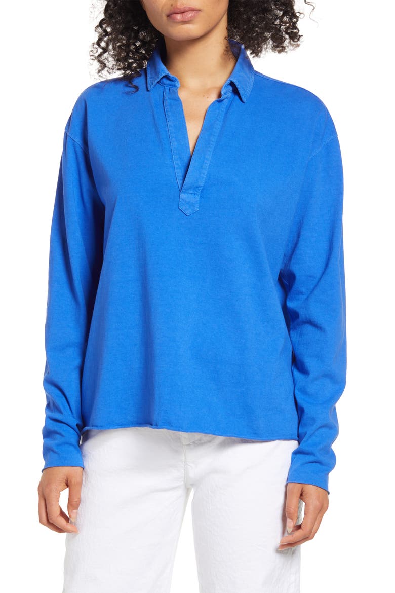 Heritage Jersey Popover Henley, Main, color, LAPIS BLUE