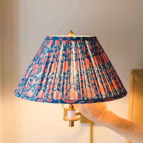 Sophie Williamson Design Pleated Lampshade Ella In Blue