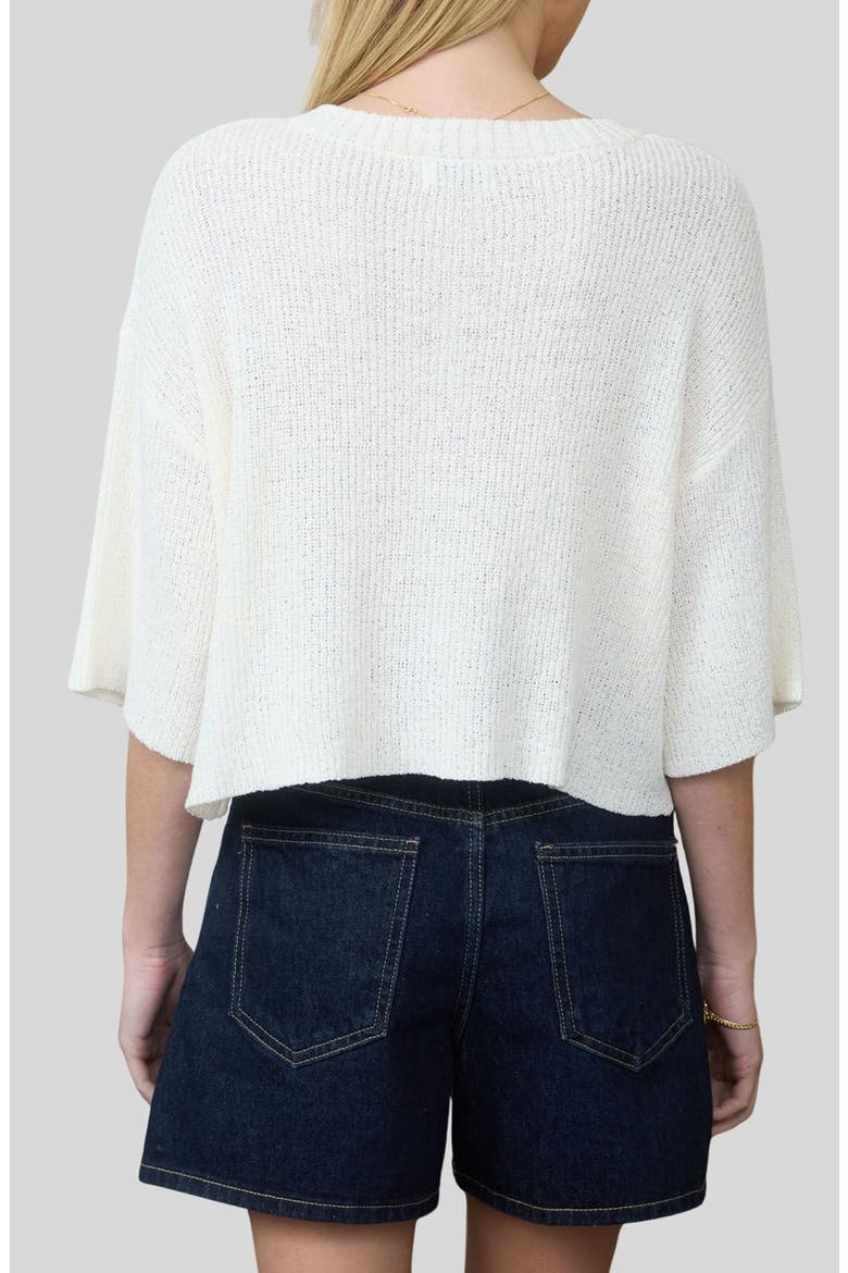 Three-Quarter Sleeve Cardigan, Alternate, color, IVORY