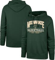 '47 Unisex '47  Hunter Green Milwaukee Bucks Good Call Headline Pullover Hoodie
