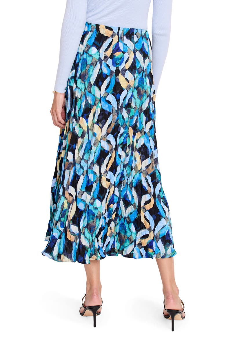 Wave Links Maxi Skirt, Alternate, color, BLUE MULTI