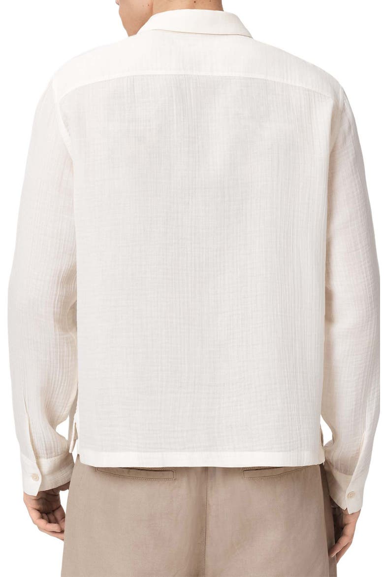 Bale Cotton & Lyocell Button-Up Shirt, Alternate, color, ECRU WHITE