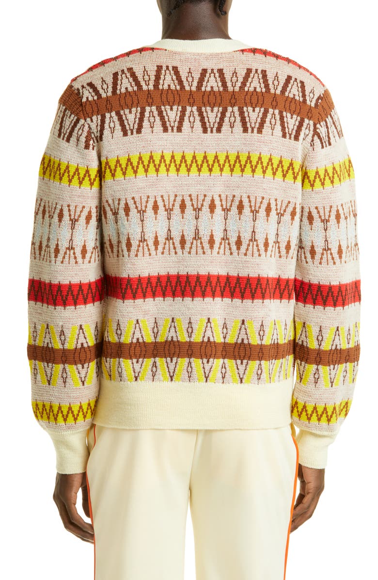 Wales Bonner Gender Inclusive Orchestra Wool Blend Cardigan, Alternate, color,