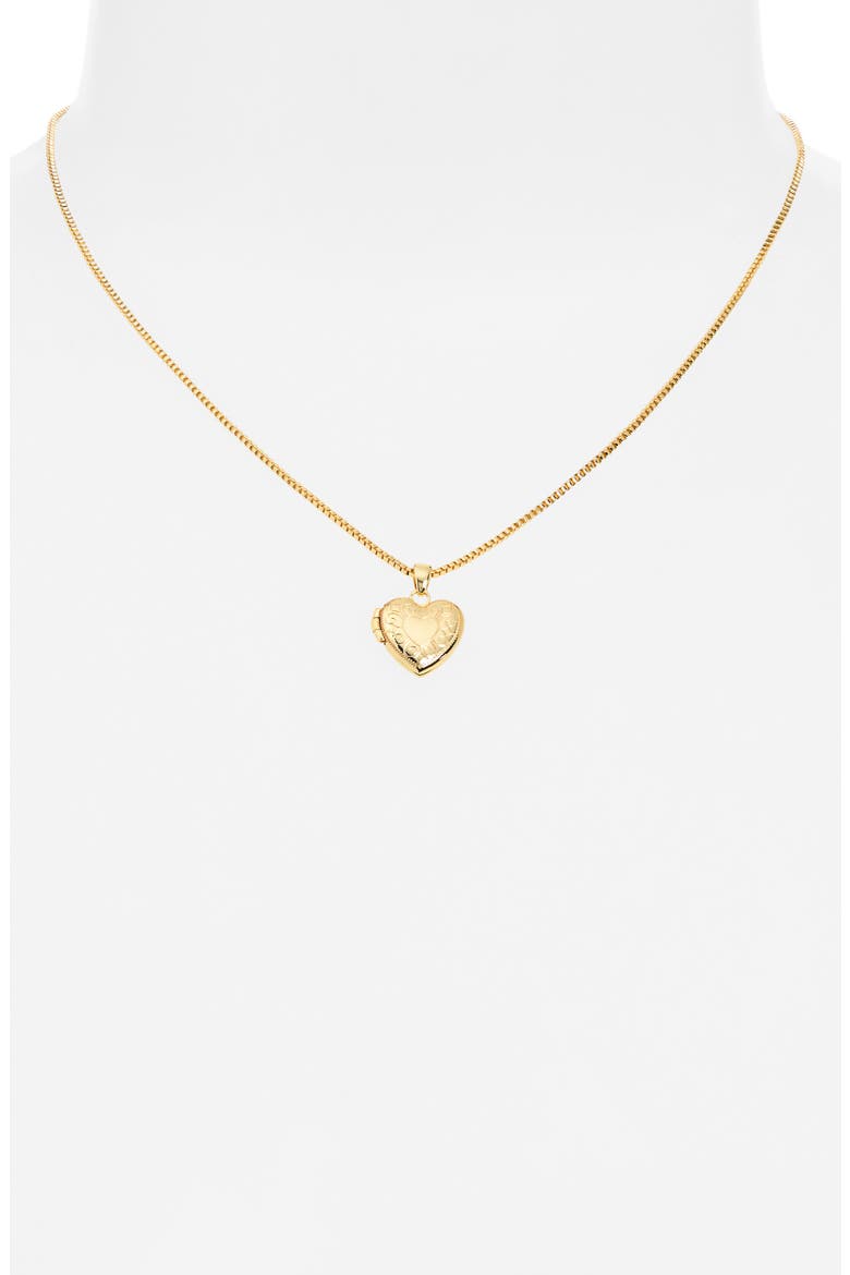 Ornate Locket Necklace, Alternate, color, GOLD