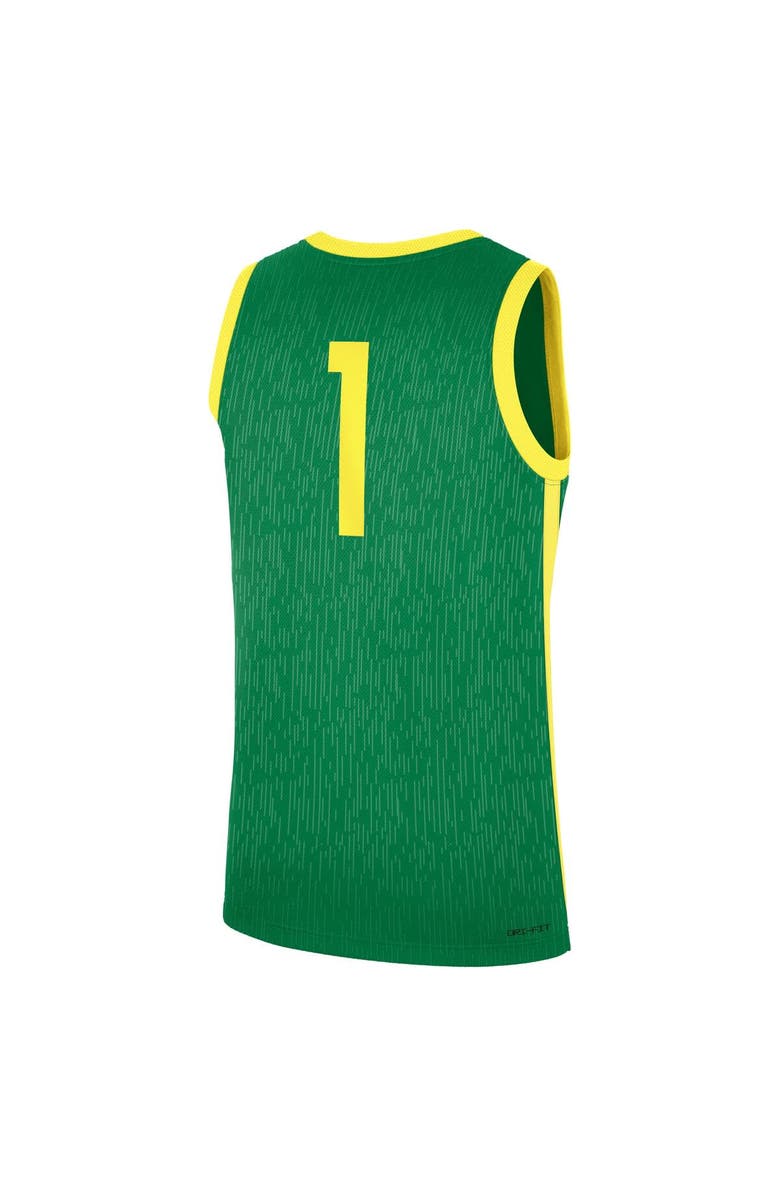 Nike Men's Nike Green Oregon Ducks Road Replica Basketball Jersey, Alternate, color, Green