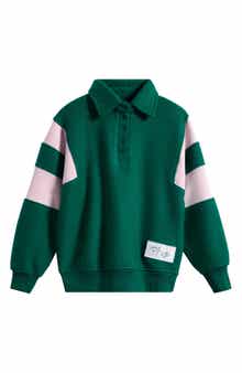Kids' Colorblocked Polo Sweatshirt