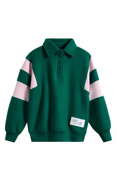 Kids' Colorblocked Polo Sweatshirt