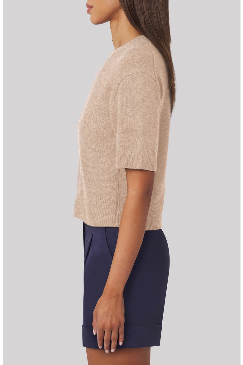 Sally Cashmere Tee, Alternate, color, SAND HEATHER
