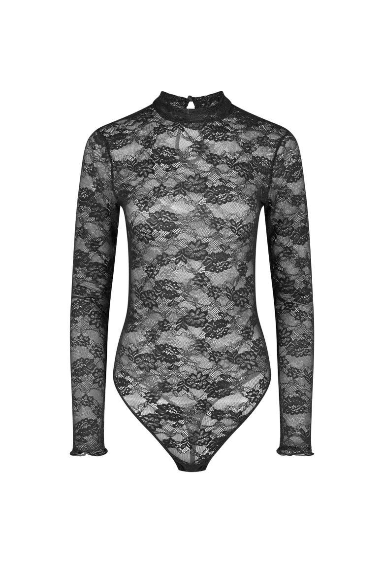 Meredith Bodysuit, Alternate, color, Black