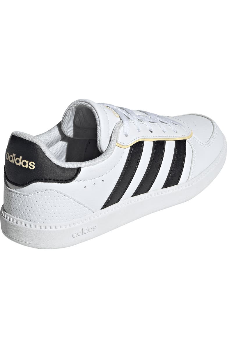 adidas Kids' Breaknet Sleek Sneaker, Alternate, color, White/ Black/ Orange Tint