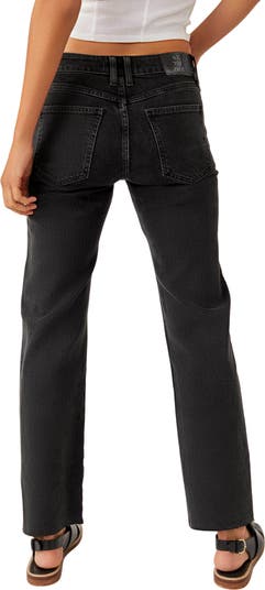 We the Free Risk Taker Raw Hem Straight Leg Jeans